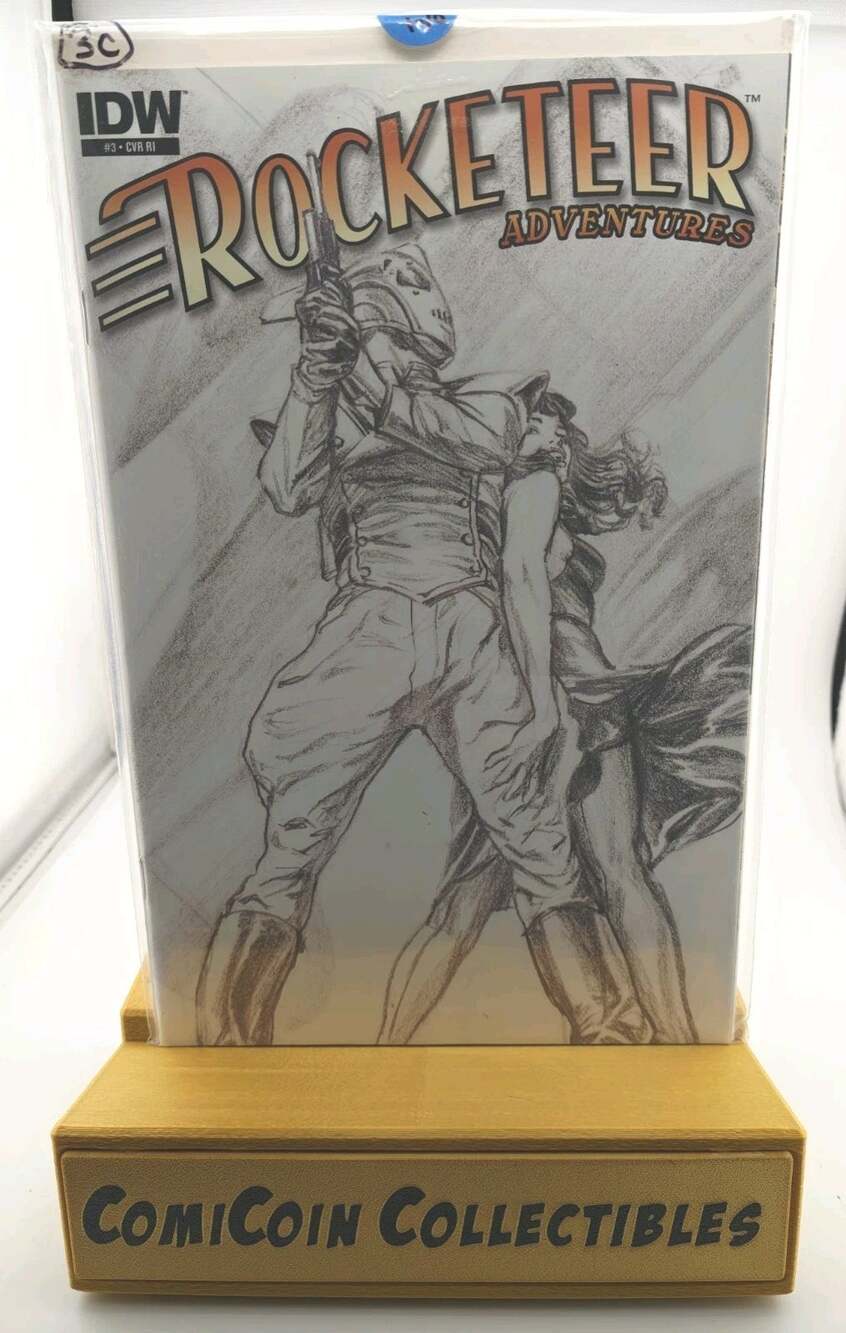 Rocketeer Adventures #3 IDW 2011 1:10 Alex Ross Sketch Variant Cover RI VF/NM